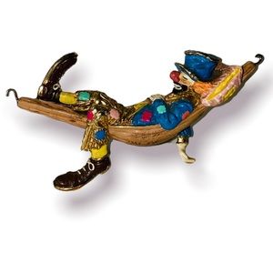 Vintage Ron Lee Hobo Clown on Hammock